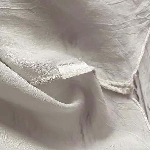 Johnny Was Off White Chalk Short Sleeve Dolman Sleeve Crochet Appliqué Front S - Picture 10 of 10